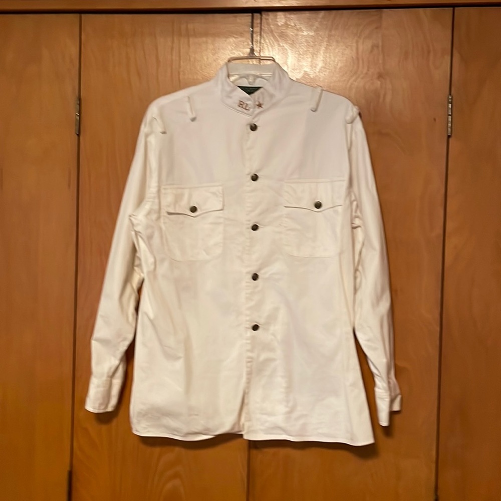 Vintage Ralph Lauren Country Military Shirt Brass Mens/Oversize Women’s